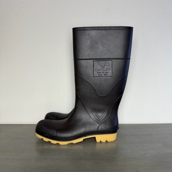 TINGLEY Rubber Boots Men’s Size 10 Farming Hunting Duck Wading Waterproof Boots - Picture 2 of 9